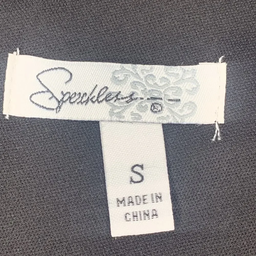 Speechless Dress Sheer Sleeve Full Lining Body Pullover Black Size S - Picture 9 of 9